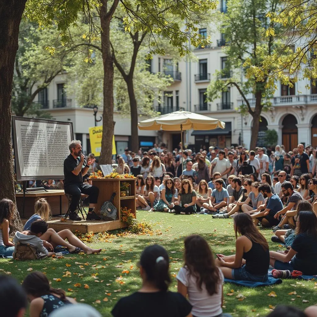 Festival de poesía al aire libre