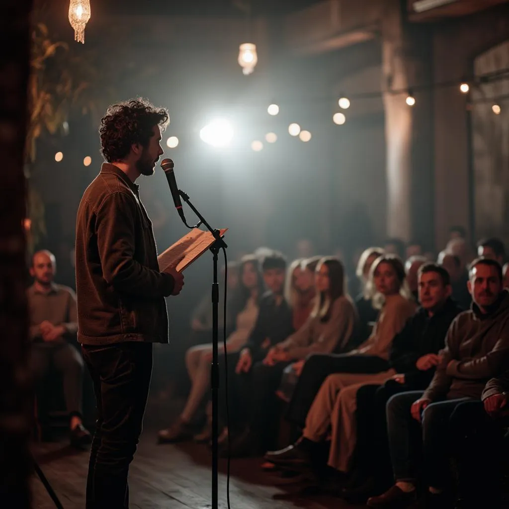 Lectura de poesía en vivo